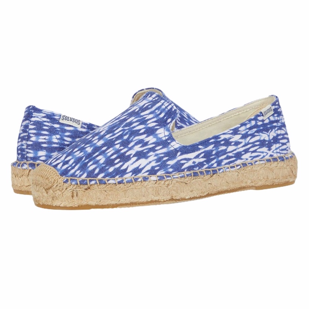 Soludos Blue & White Espadrilles
